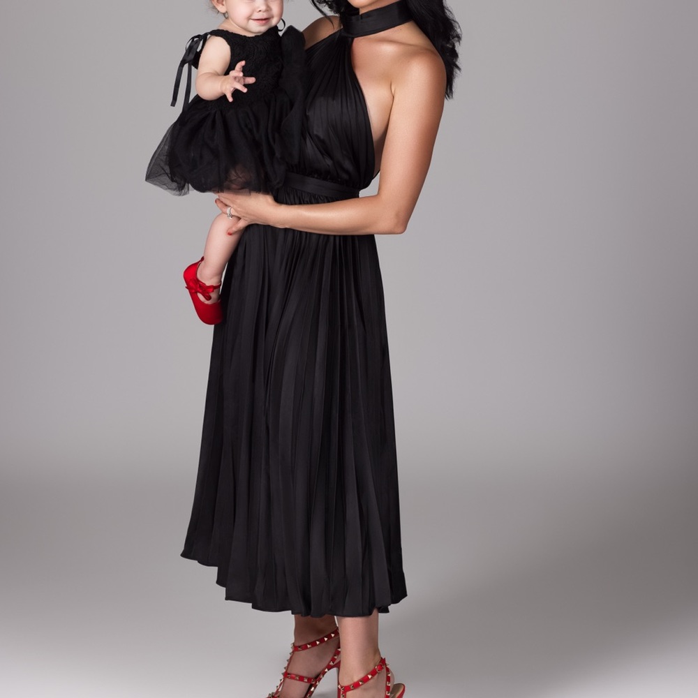 Abyss by Abby Asymmetric Black Dress